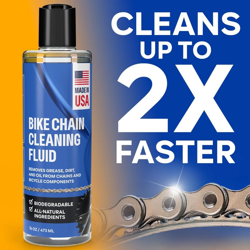 Samorillo Bicycle Chain & Component Cleaning Fluid - 16oz Chain Degreaser Works in Minutes - Made in USA - Compatible With All Chain Scrubbers Or Apply Directly To Chain - Bike, Motorcycle & Chainsaw Chains - Image 2